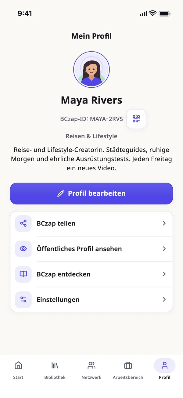 Eine ID. Dein ganzer Auftritt.