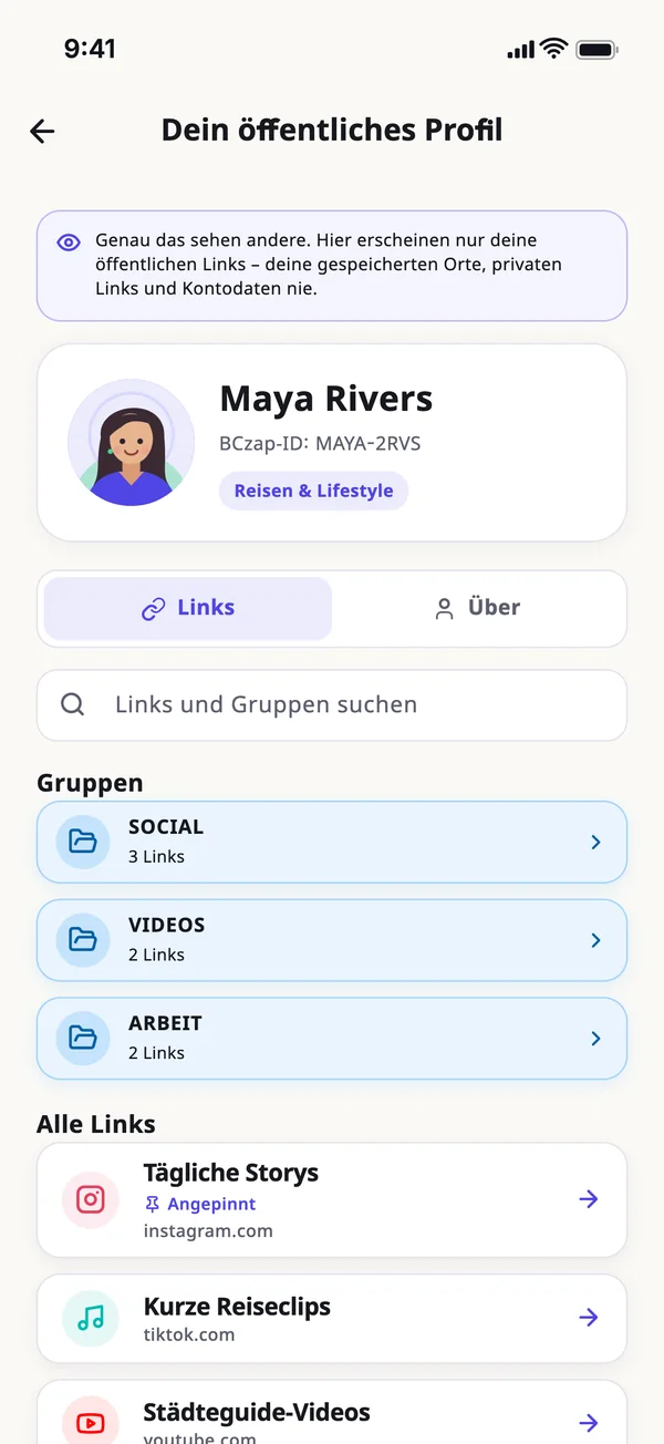 Öffentlich oder privat – du entscheidest